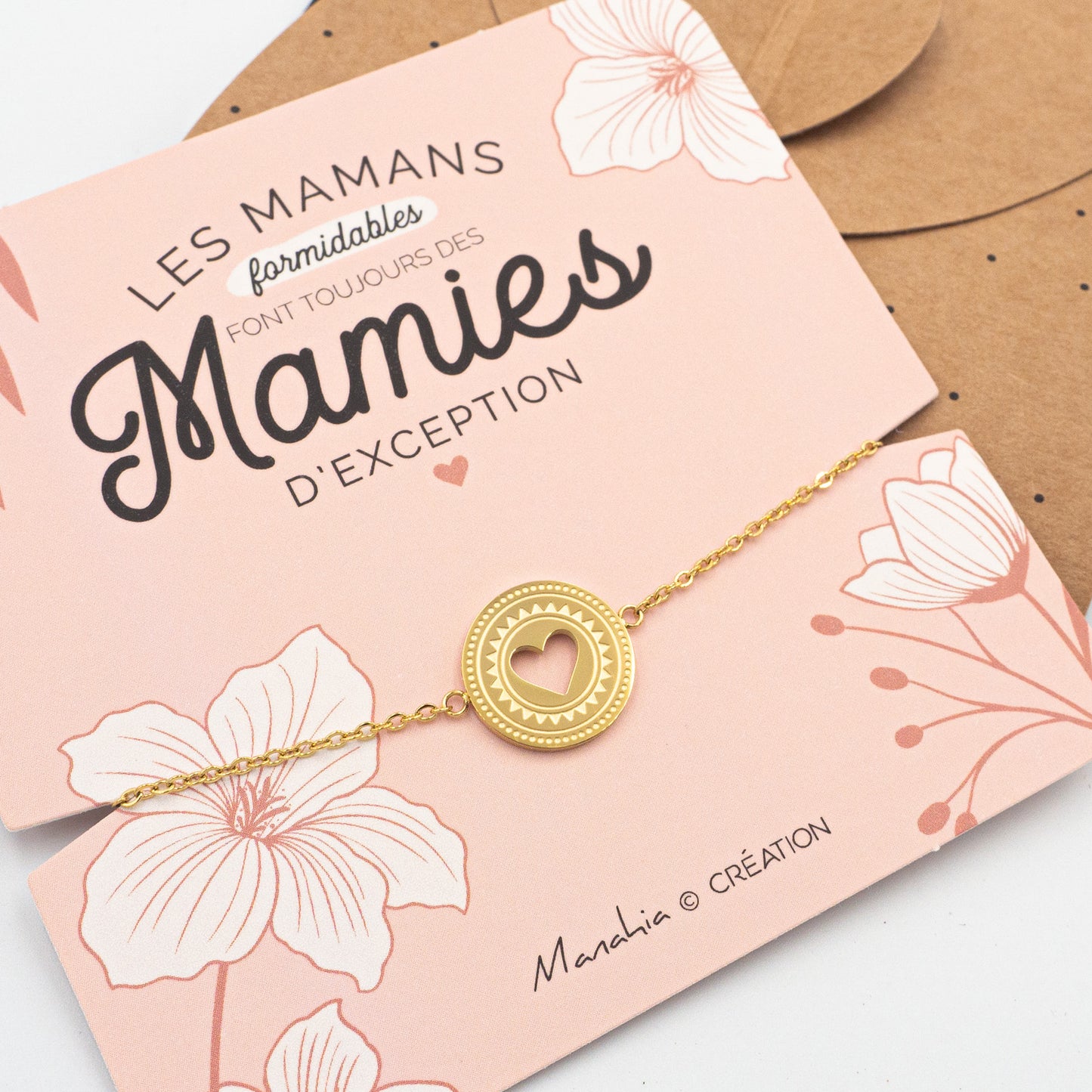 Bracelet - Médaillon - Les mamans formidables font toujours des mamies d'exception
