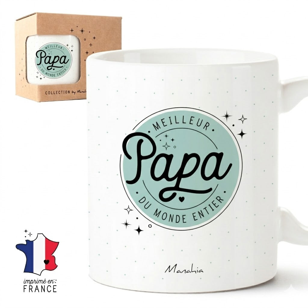 Mug papa – Meilleur papa du monde entier – cadeau papa – fête des pères