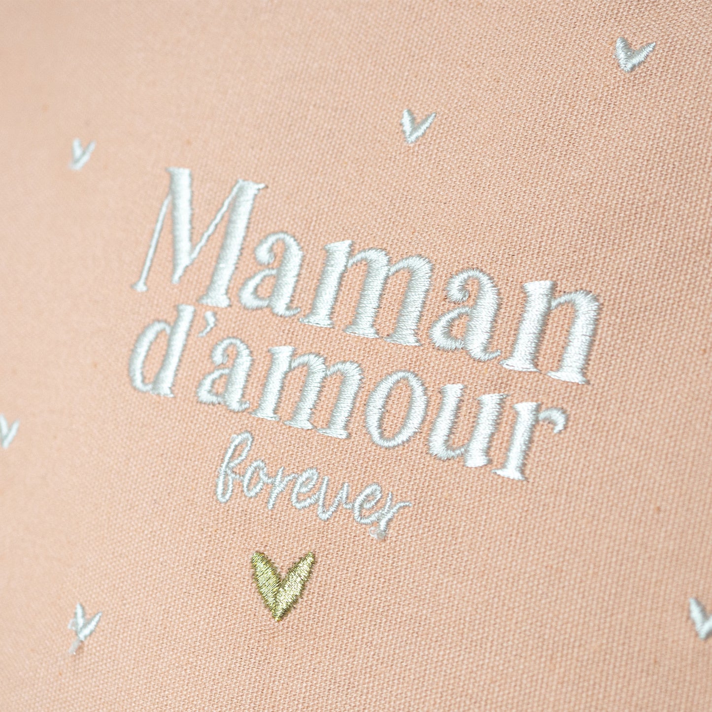 Pochette brodée - Maman d'amour forever - Manahia