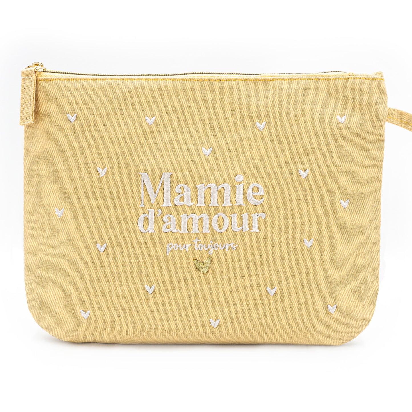 Pochette brodée - Mamie d'amour pour toujours