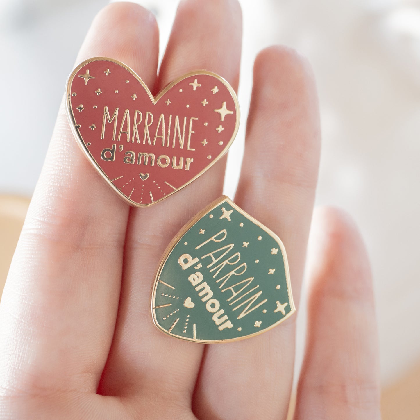Pin's - Parrain d'amour