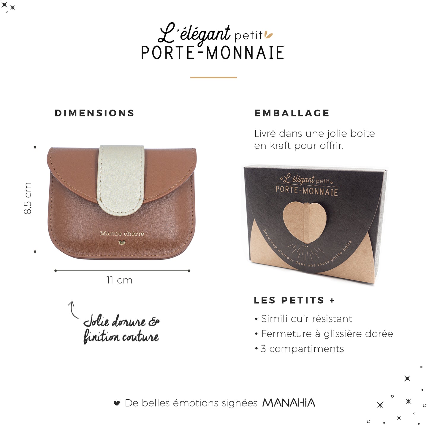 Porte monnaie - Mamie chérie - Manahia