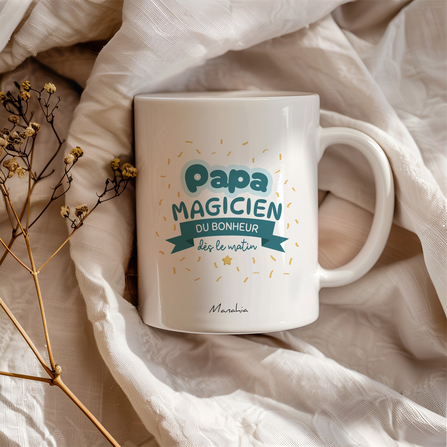 Mug - Papa, magicien du bonheur dès le matin - Manahia