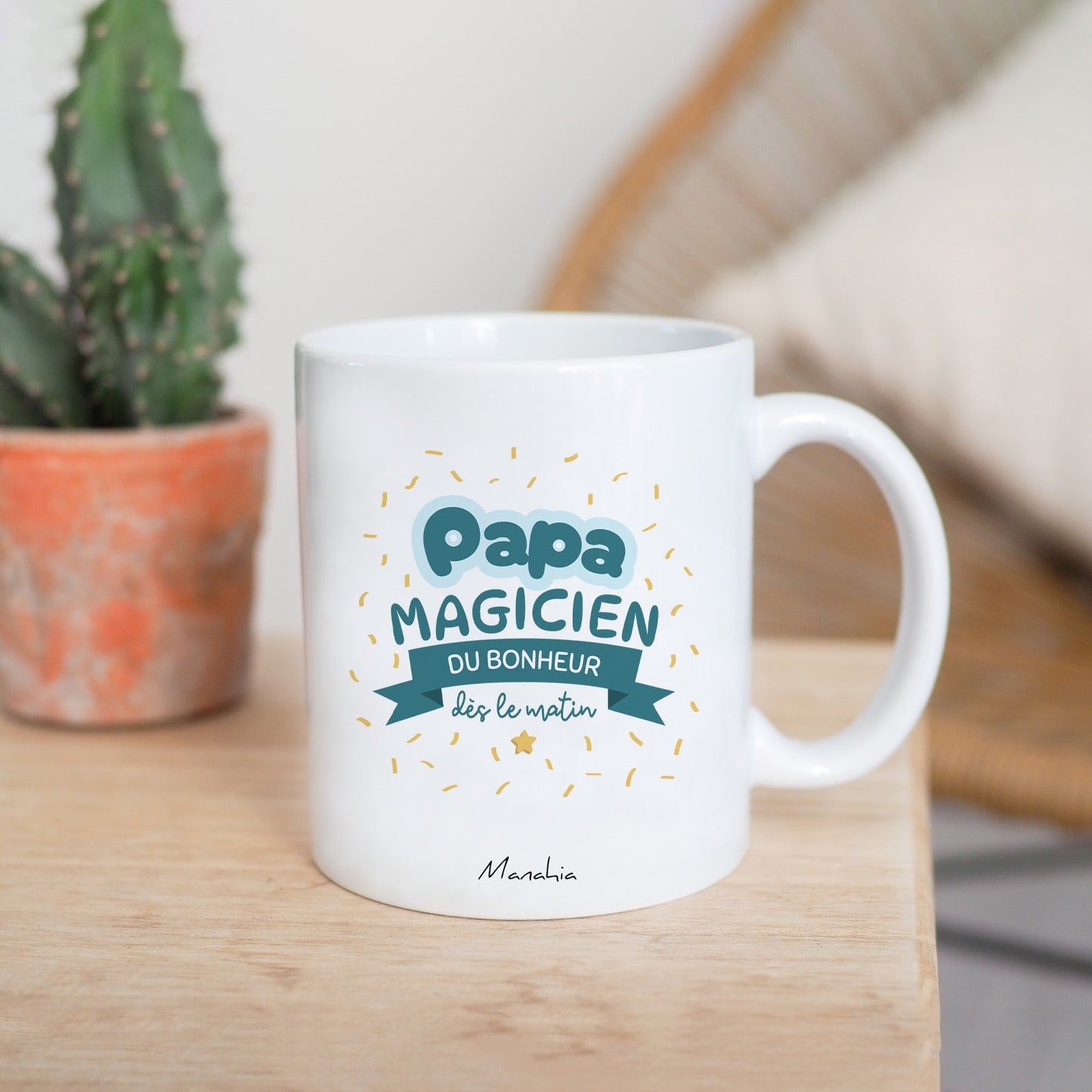 Mug - Papa, magicien du bonheur dès le matin - Manahia