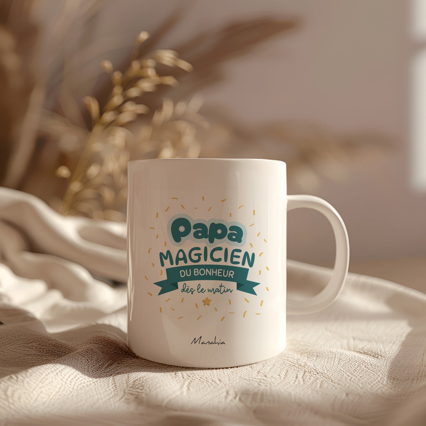 Mug - Papa, magicien du bonheur dès le matin - Manahia
