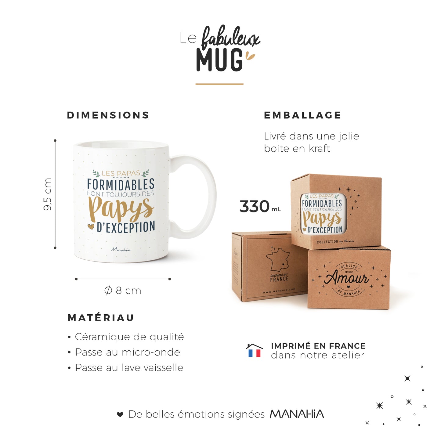 Mug - Les papas formidables font toujours des papys d'exception