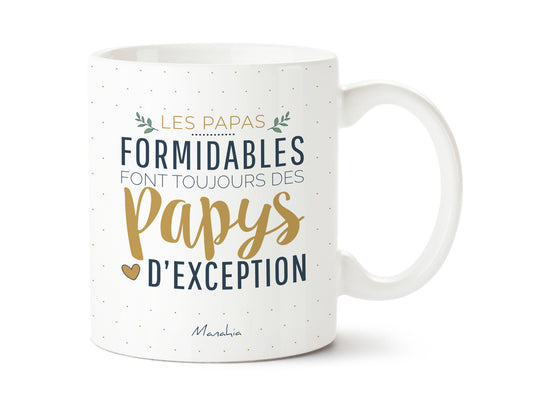 Mug - Les papas formidables font toujours des papys d'exception - Manahia