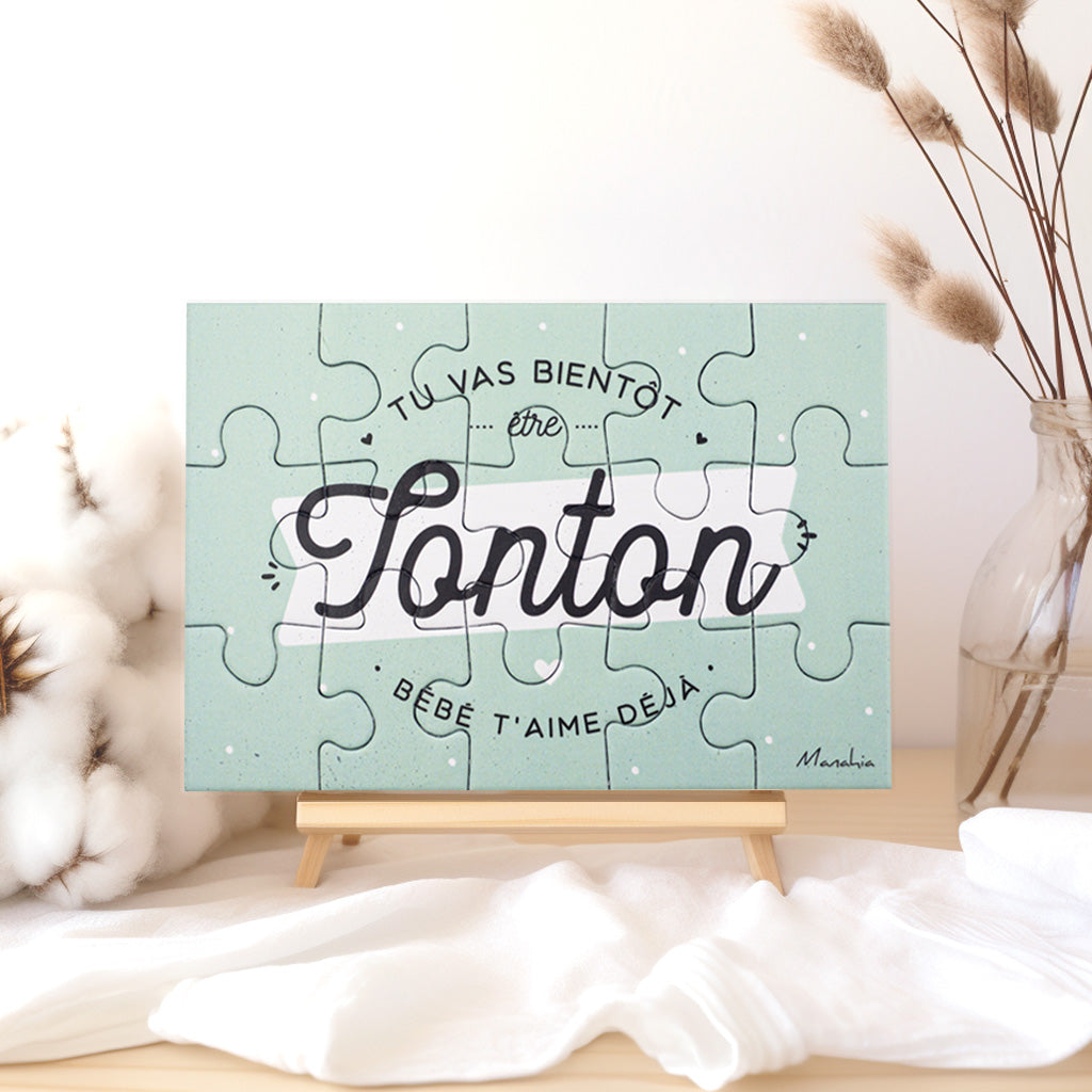 Puzzle tonton - Tu vas bientôt être tonton, bébé t’aime déjà - Manahia
