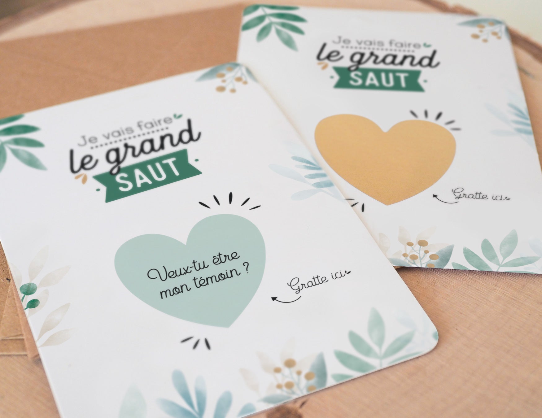 Carte à gratter - Coeur - Veux-tu être mon témoin ? - Manahia