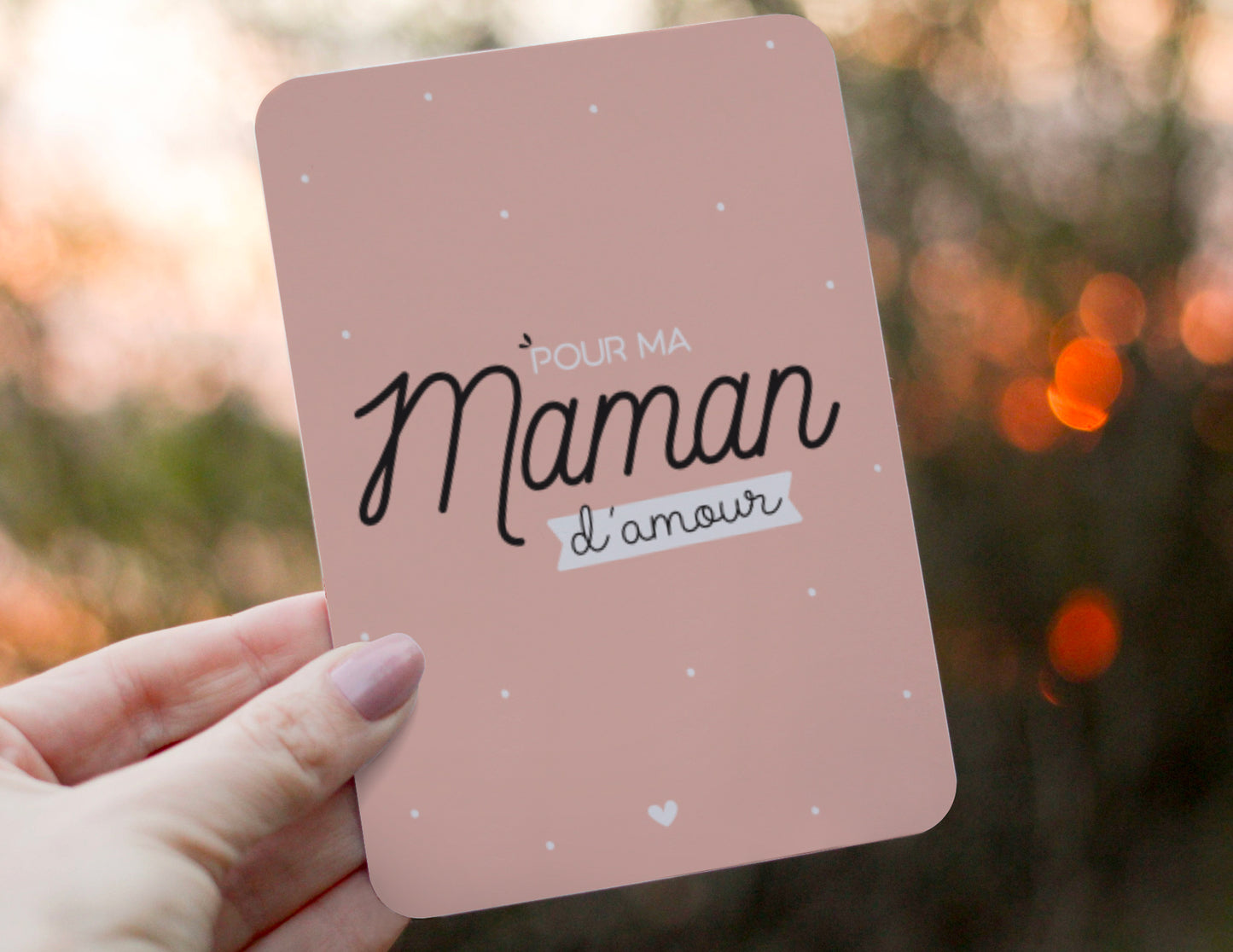 Carte maman - Pour ma maman d'amour