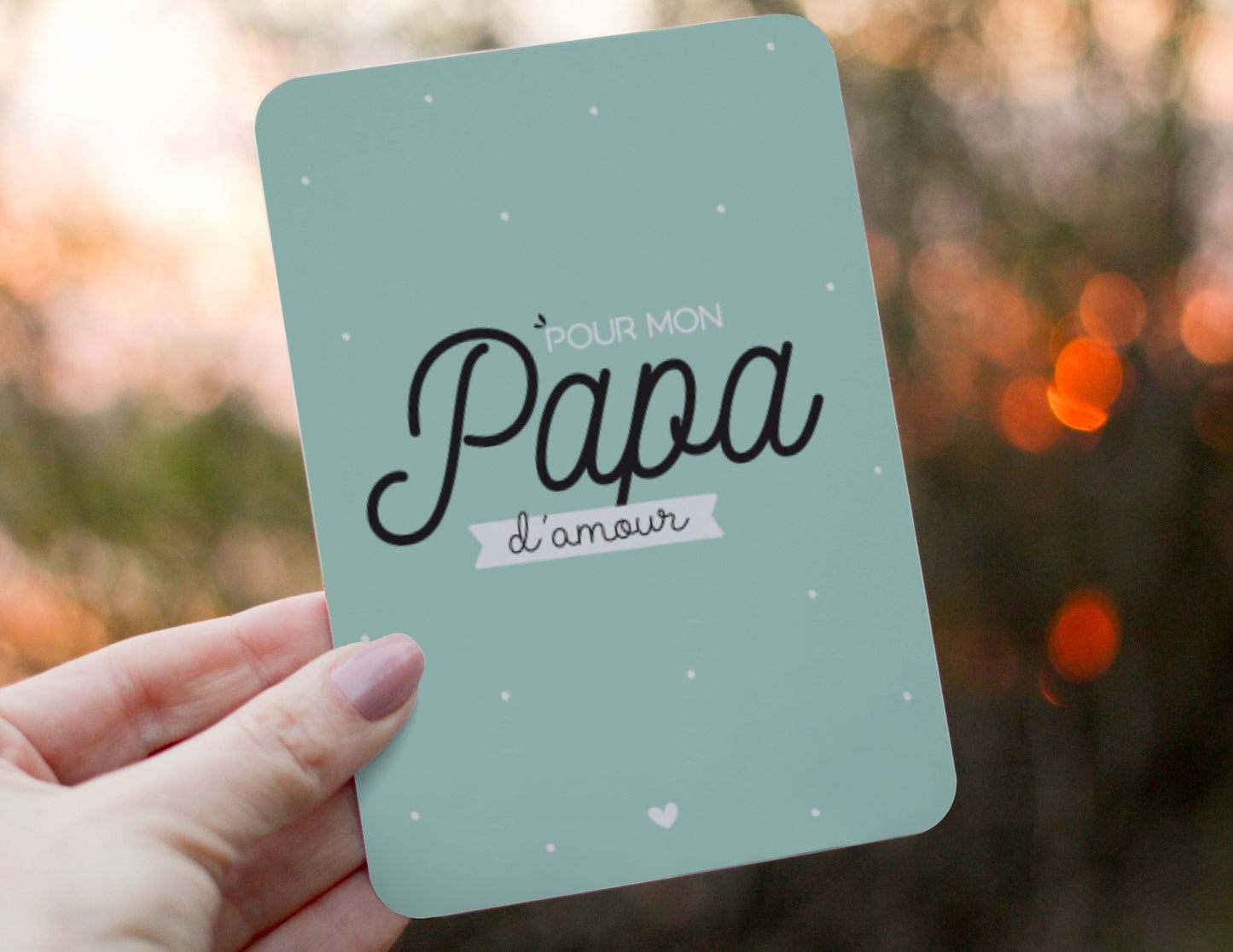 Carte papa - Pour mon papa d'amour