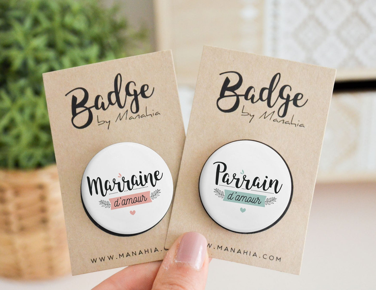 Badge - Marraine d'amour