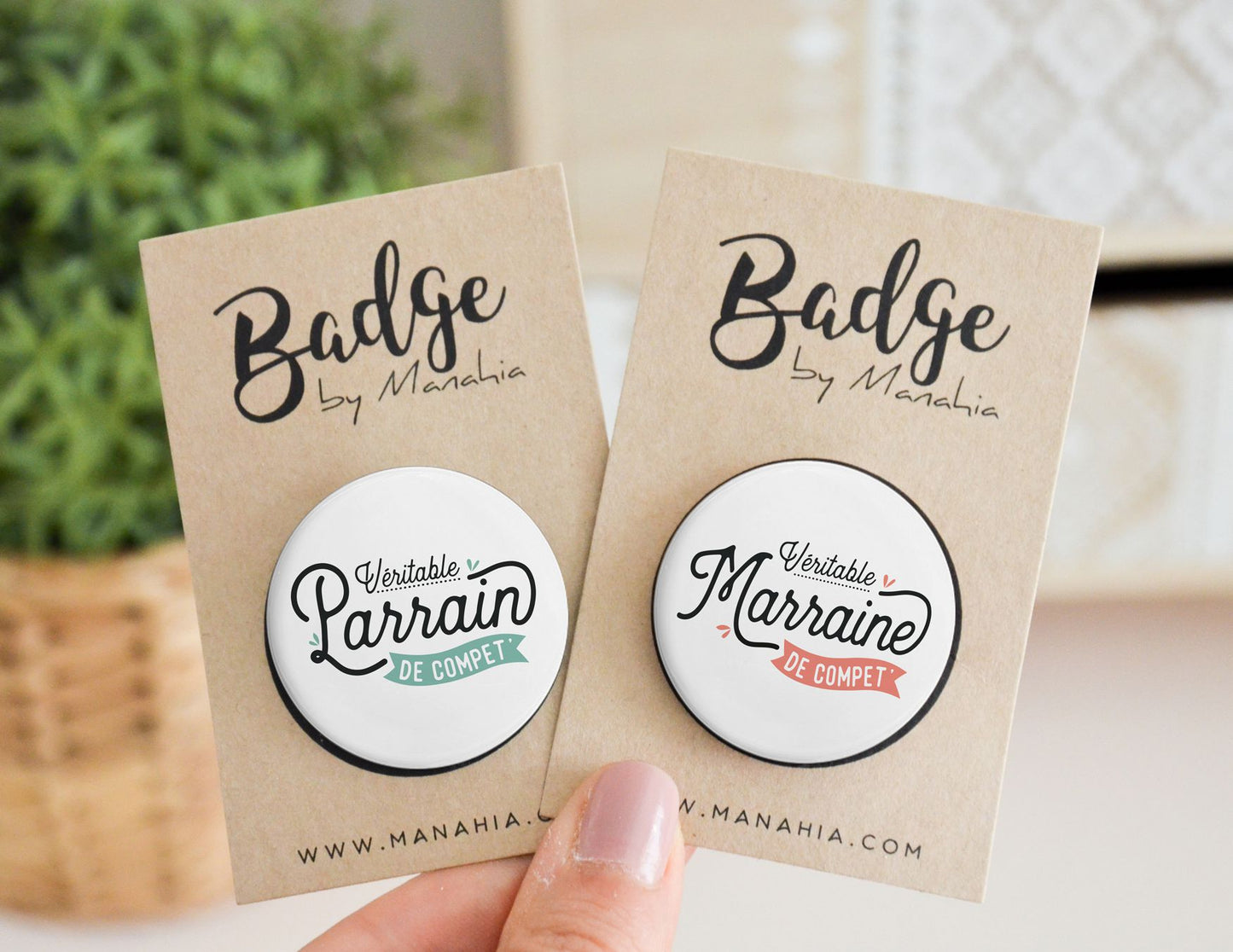Badge - Véritable marraine de compet' - Manahia