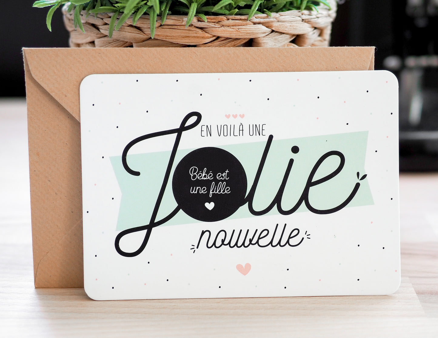 Carte à gratter - Bébé est une fille