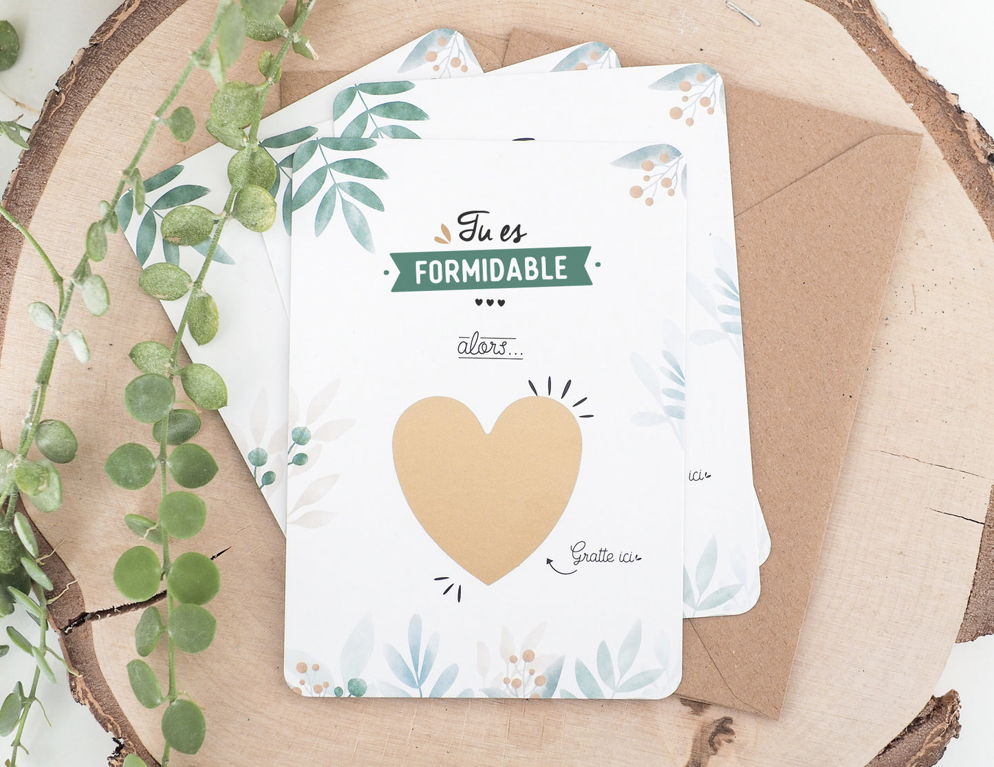 Carte à gratter parrain - Coeur - Veux-tu devenir mon parrain ?