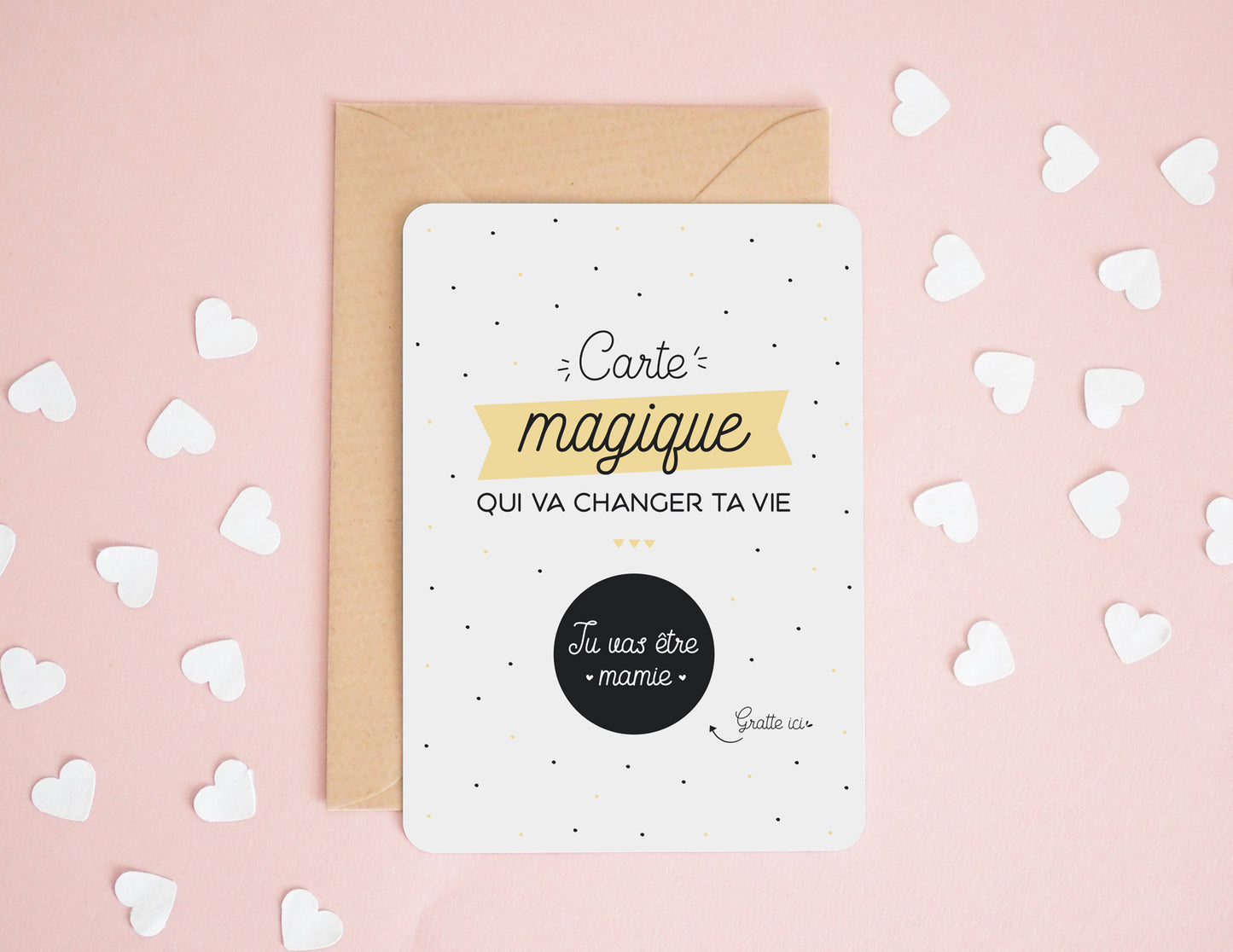 Carte à gratter mamie - Tu vas être mamie - Manahia