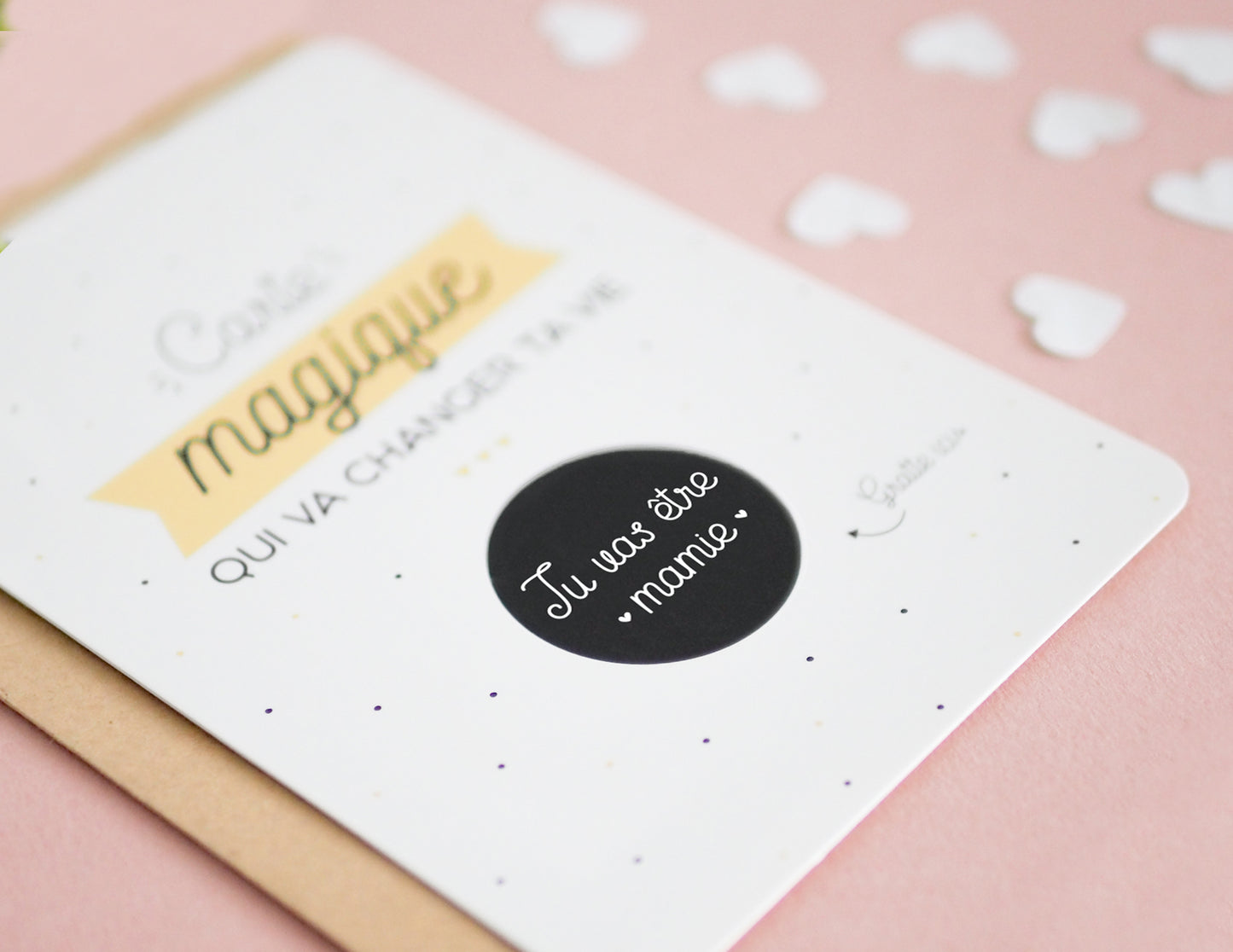 Carte à gratter mamie - Tu vas être mamie