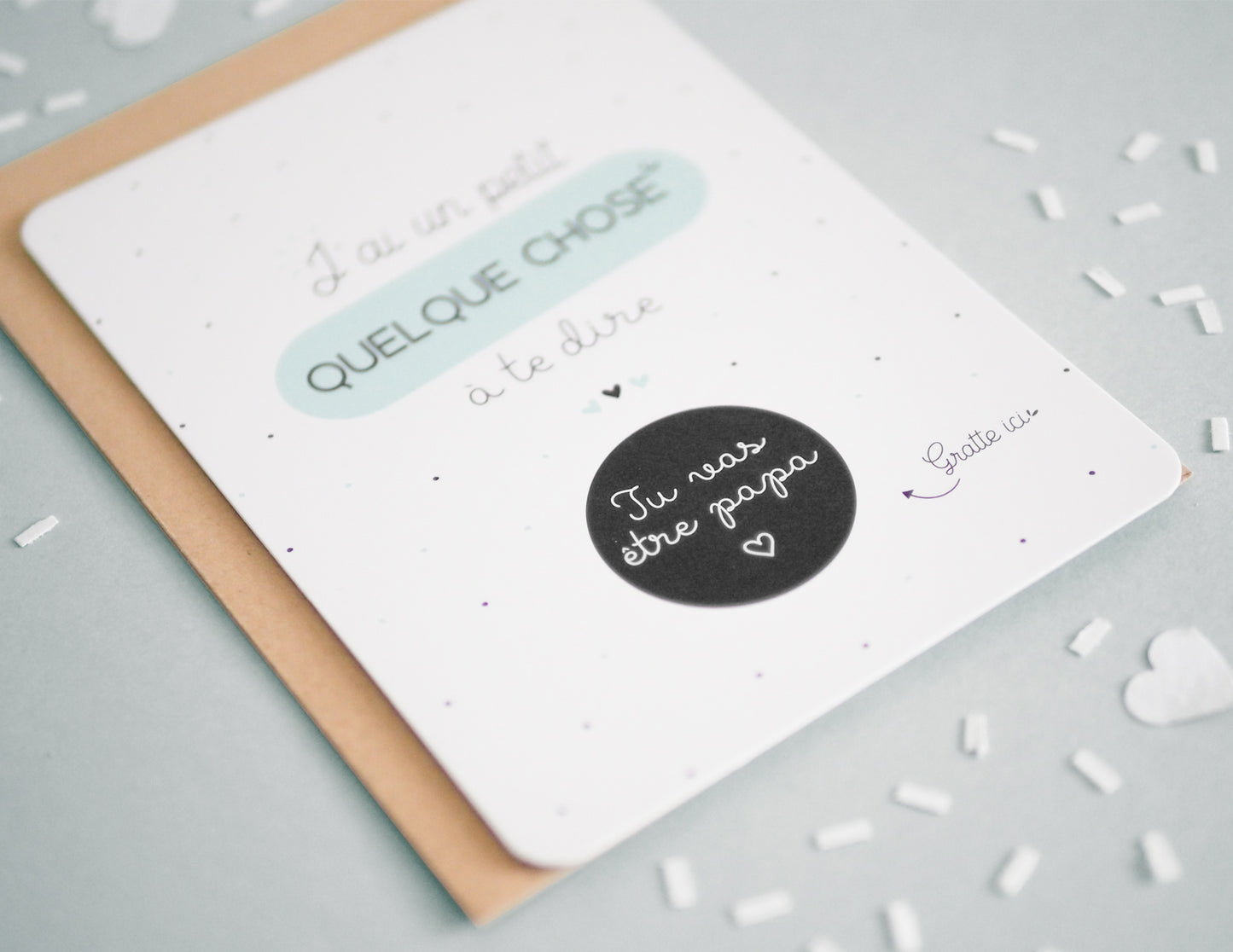 Carte à gratter papa - Tu vas être papa