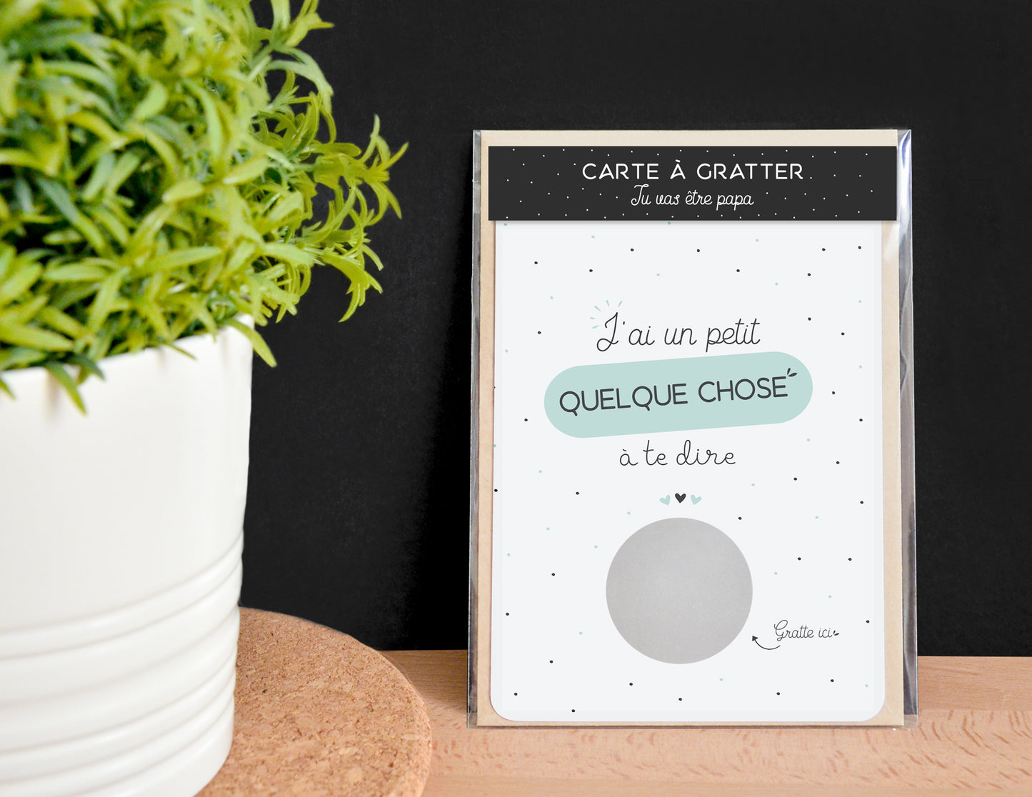 Carte à gratter papa - Tu vas être papa