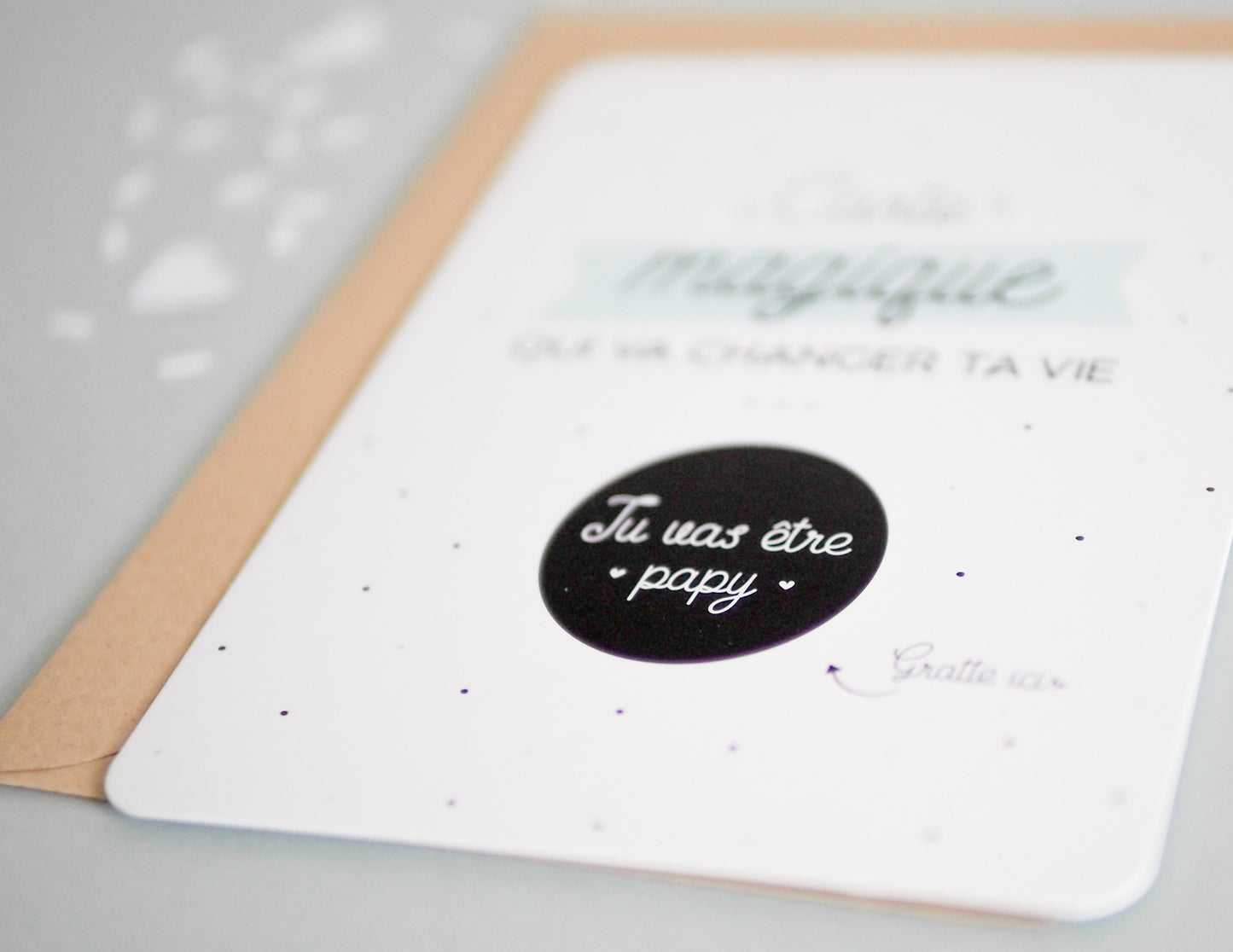 Carte à gratter papy - Tu vas être papy