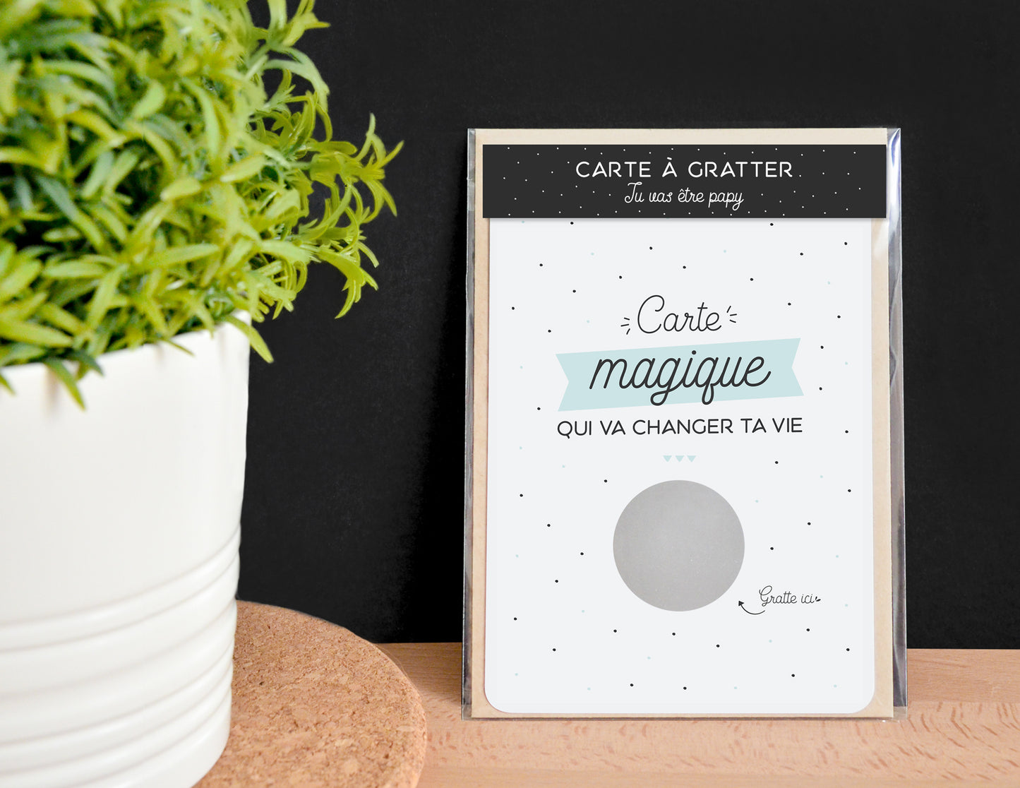 Carte à gratter papy - Tu vas être papy