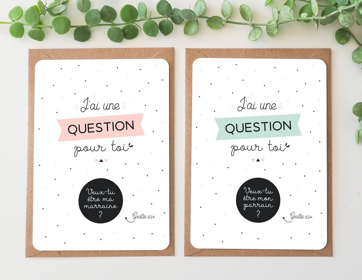 Carte à gratter parrain - Veux-tu être mon parrain ? - Manahia