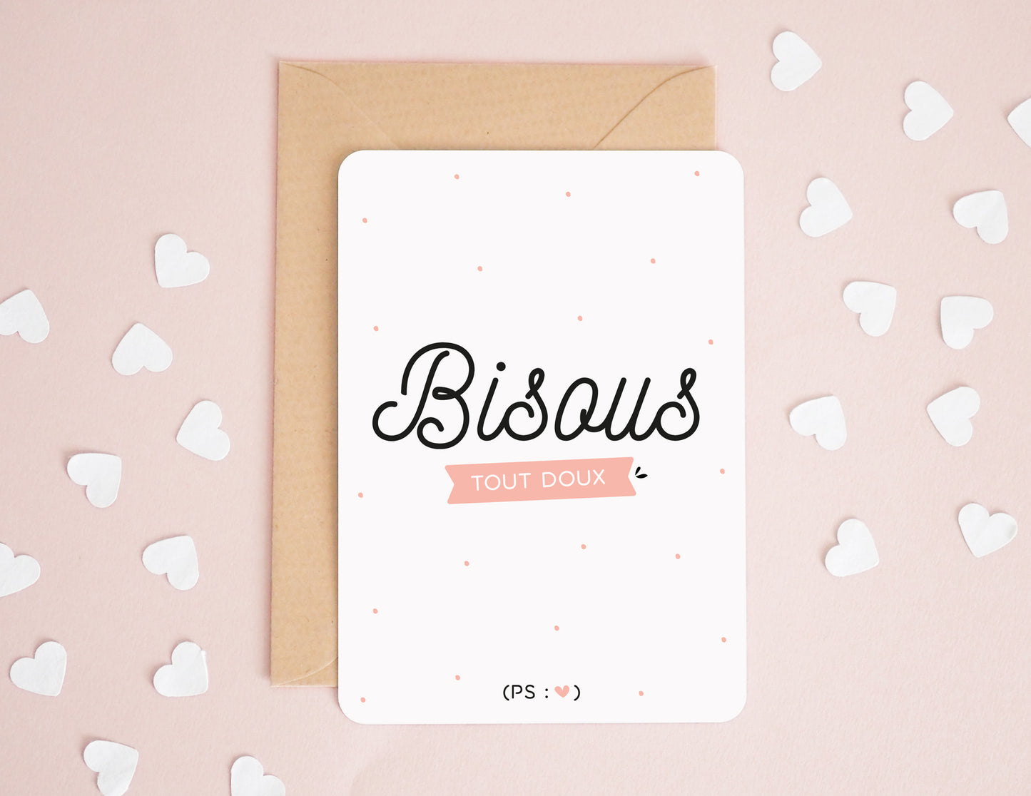 Carte - Bisous tout doux