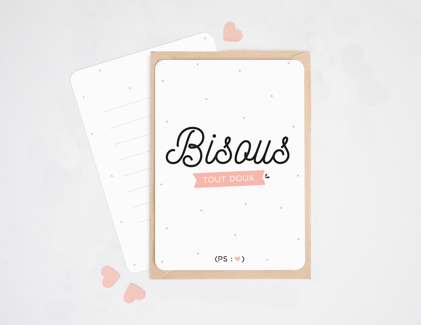 Carte - Bisous tout doux