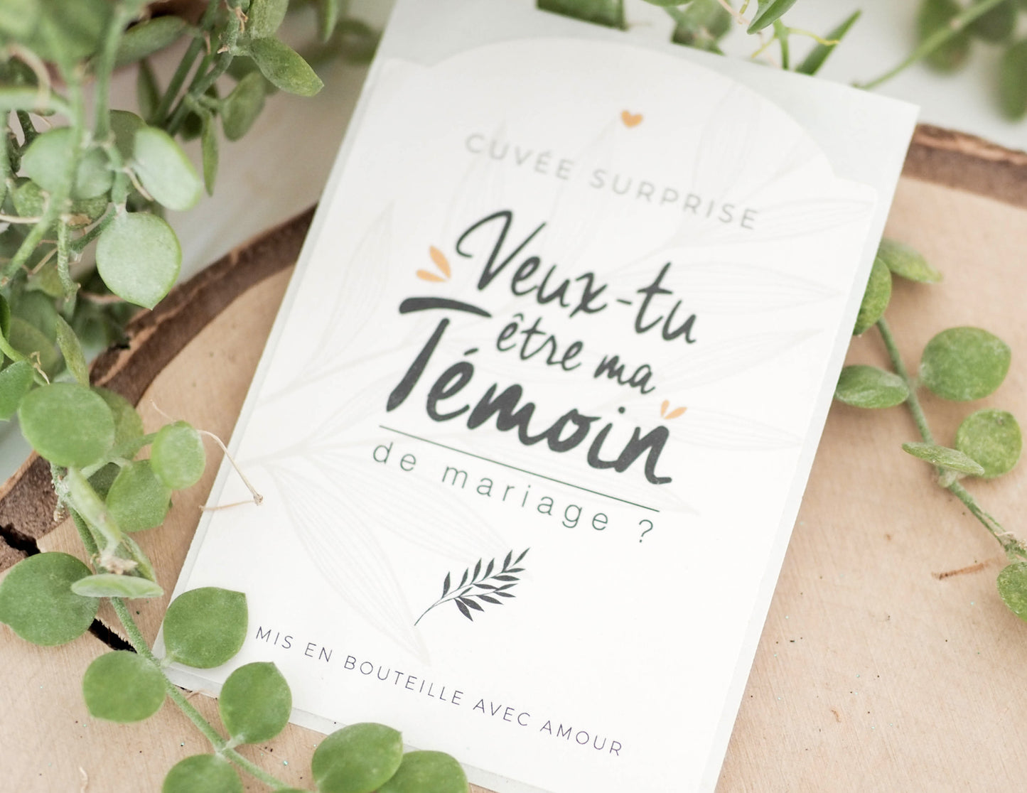 Etiquette bouteille ma témoin - Veux-tu être ma témoin ? - Manahia