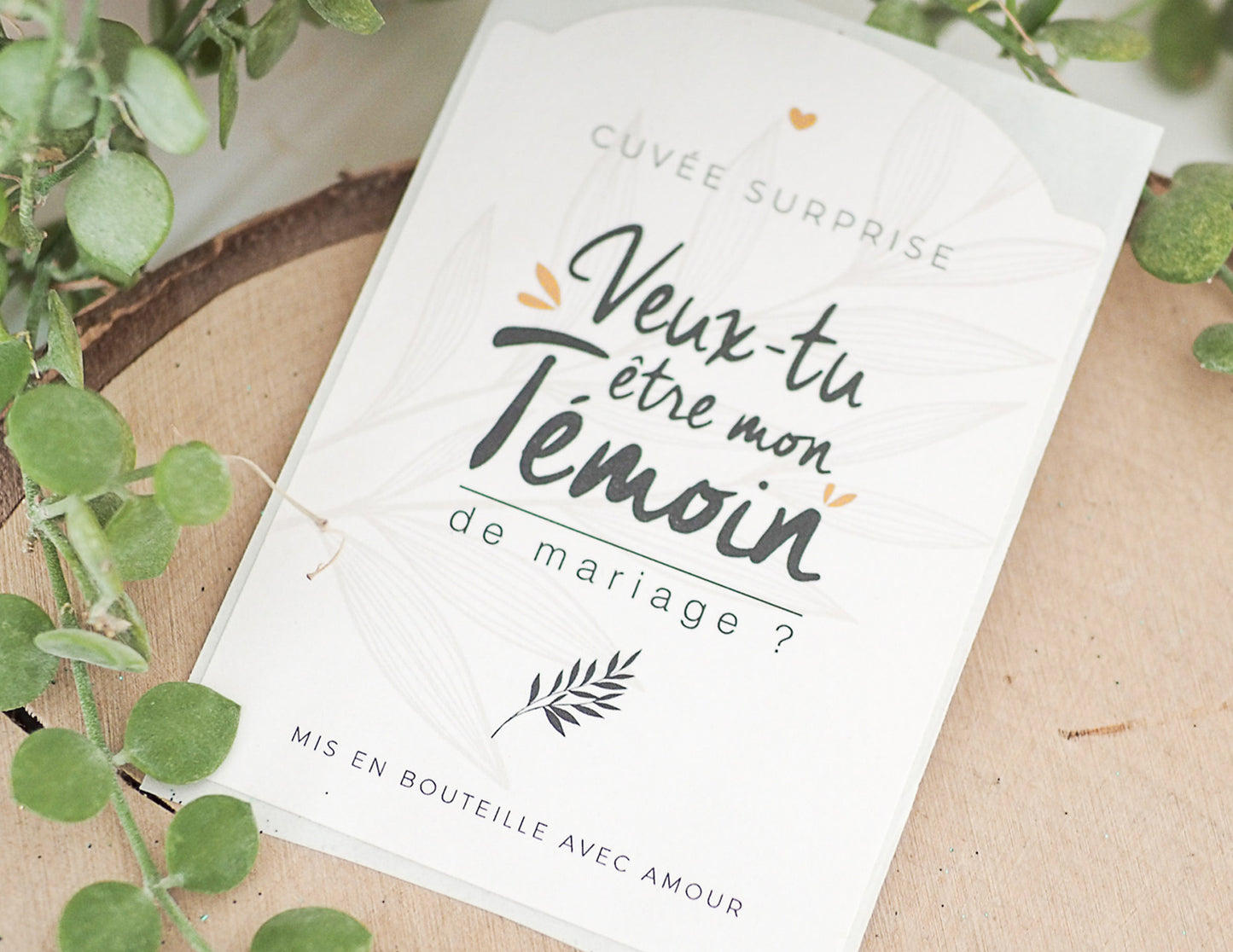 Etiquette bouteille mon témoin - Veux-tu être mon témoin ? - Manahia