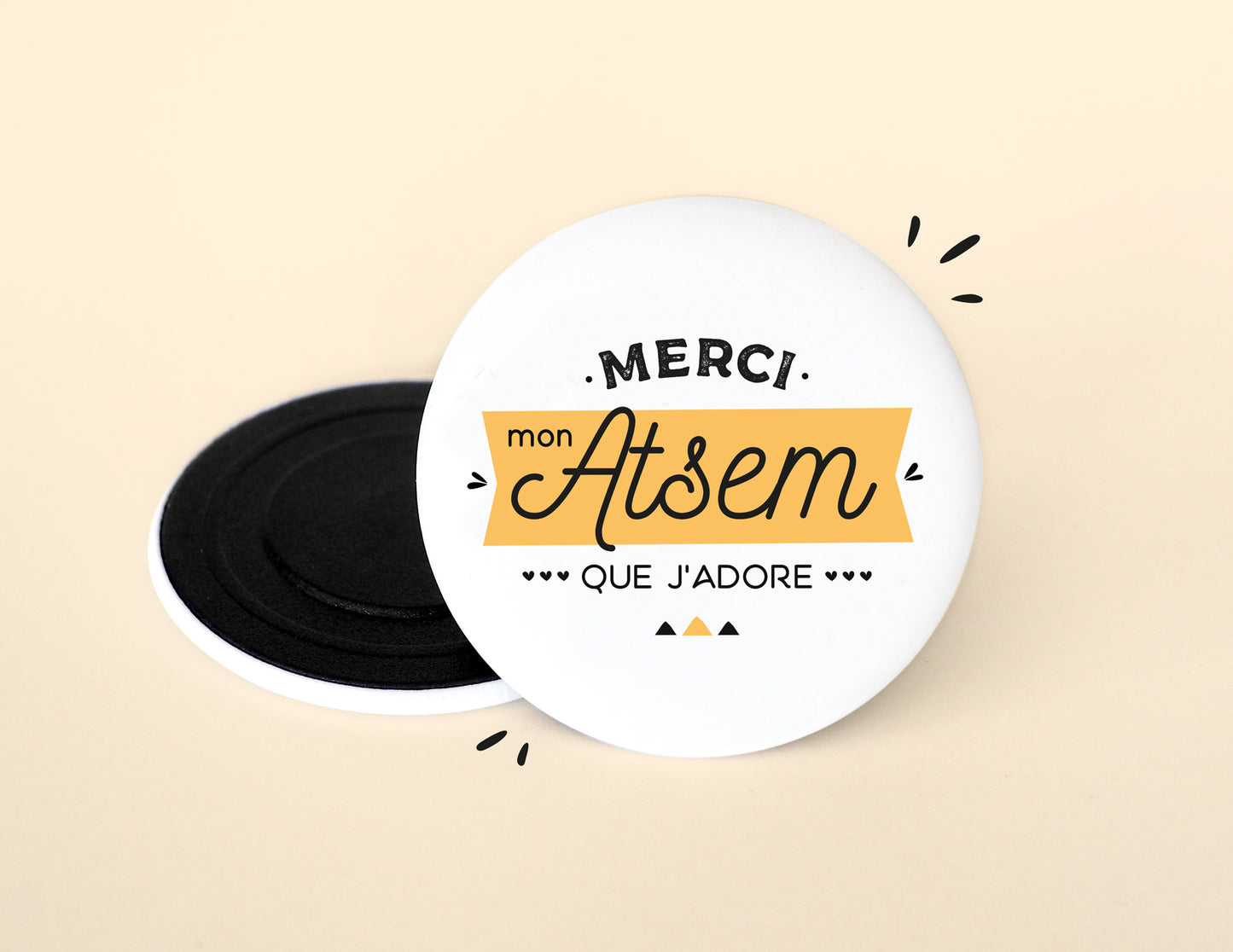 Magnet - Merci mon Atsem que j'adore - Manahia