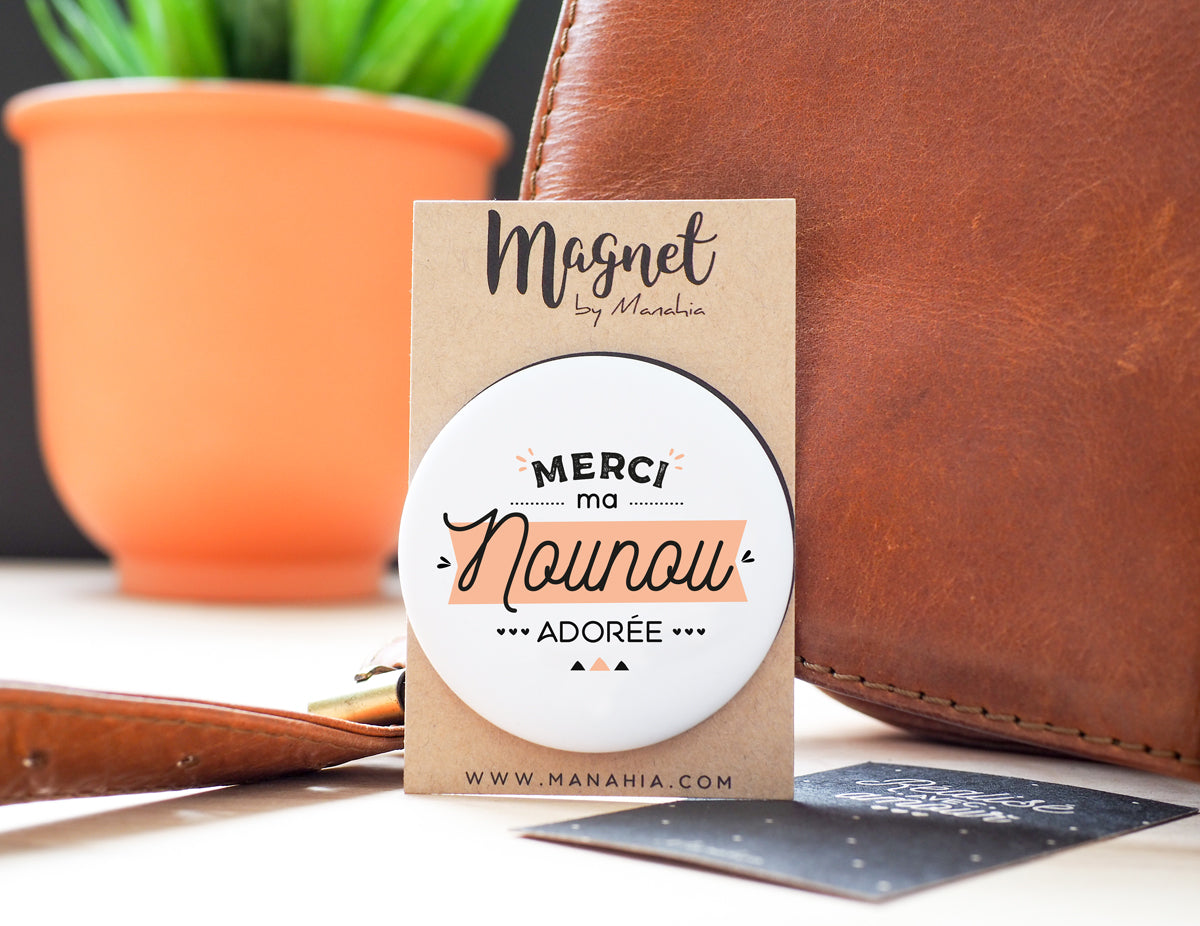 Magnet - Merci ma nounou adorée