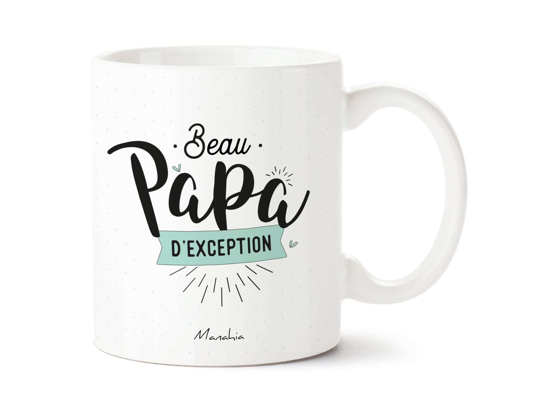 Mug Beau papa d'exception, imprimé en France – Manahia
