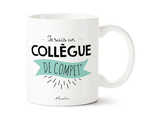 Mug - Je suis un collègue de compet' - Bleu - Manahia