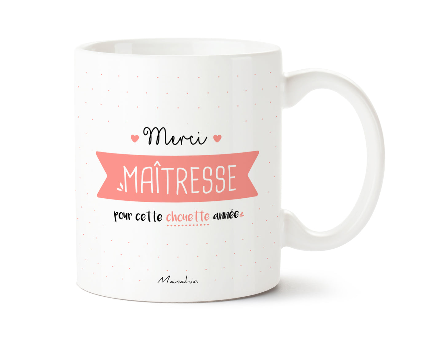 Mug - Merci maîtresse ... chouette année