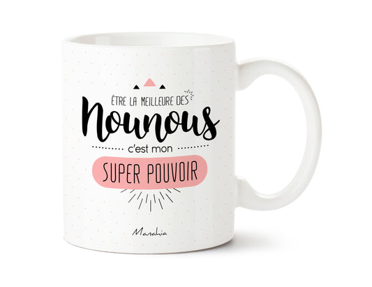 Mug - Nounou super pouvoir - Manahia