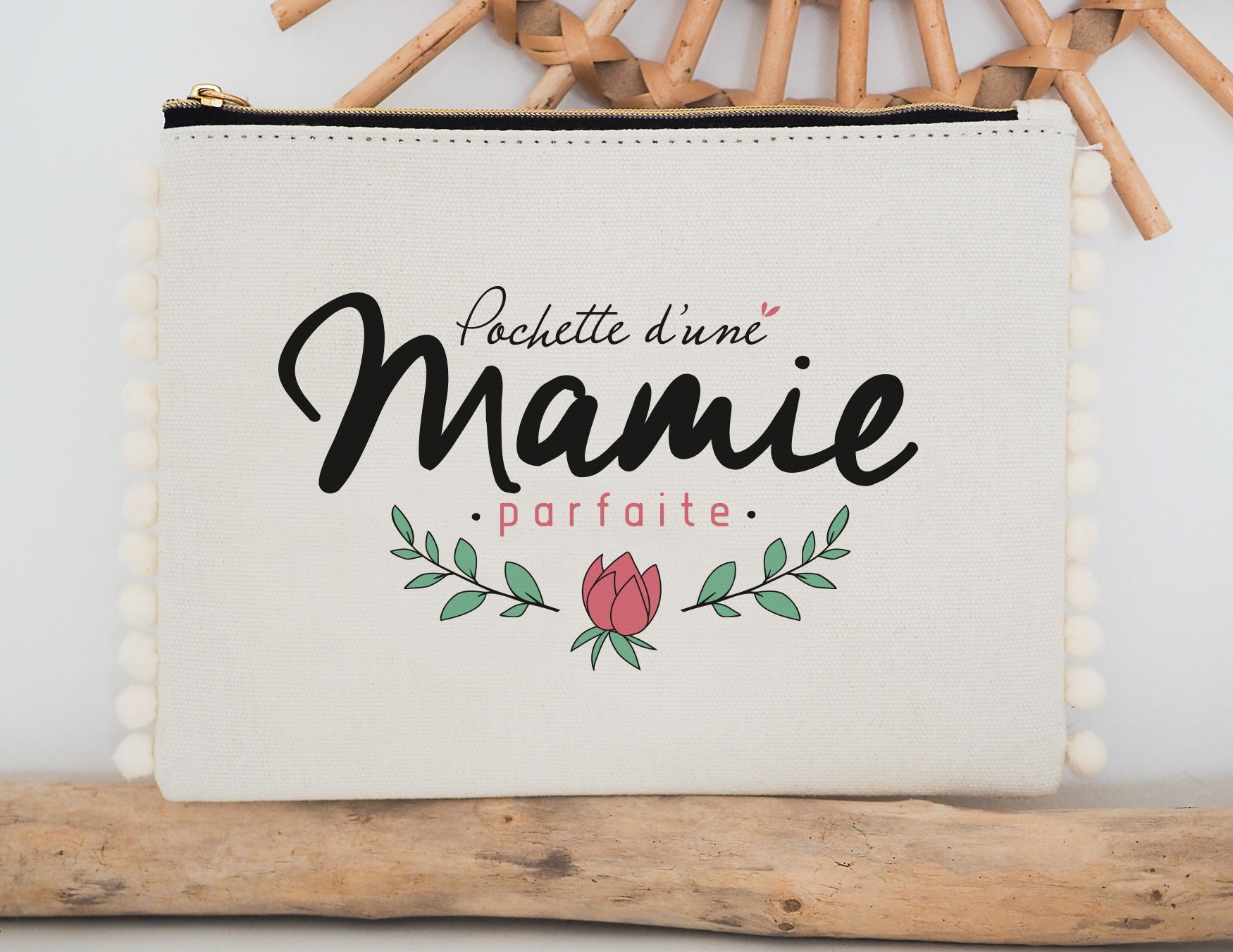 Pochette - pompon - Pochette - d'une mamie parfaite - Manahia