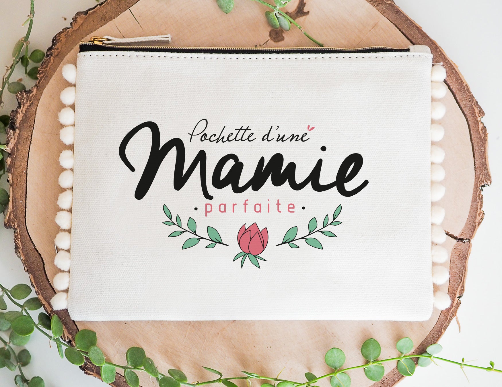 Pochette - pompon - Pochette - d'une mamie parfaite - Manahia