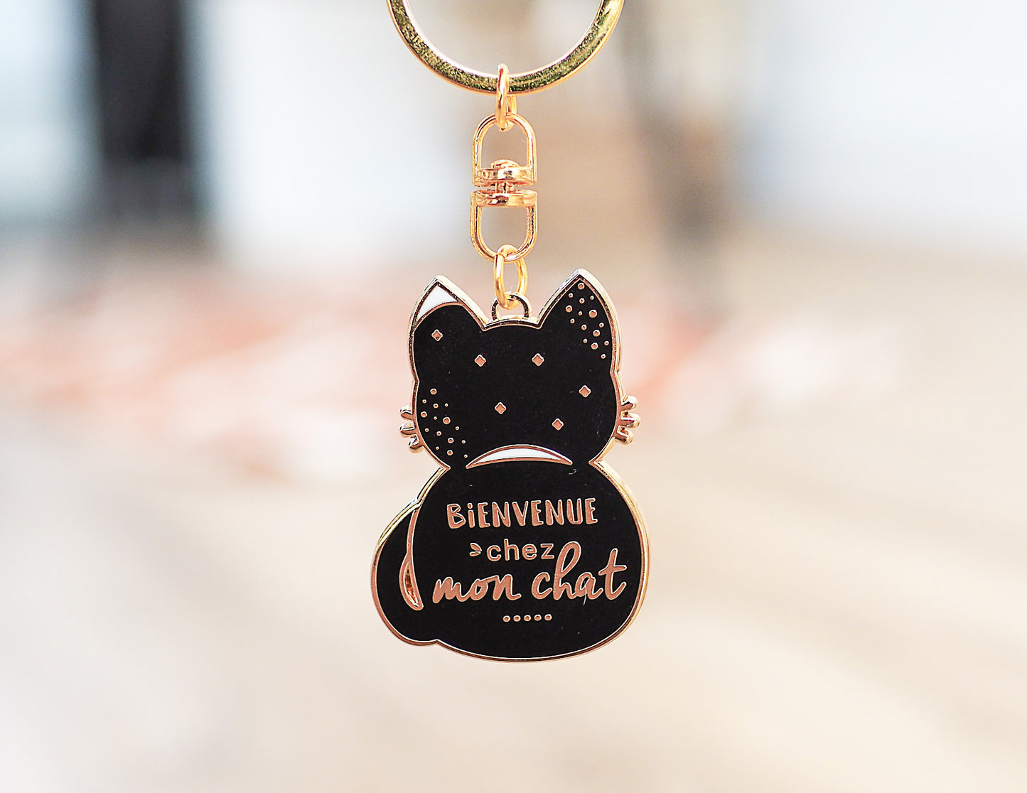 Porte-clés - Chat - Bienvenue chez mon chat - Manahia
