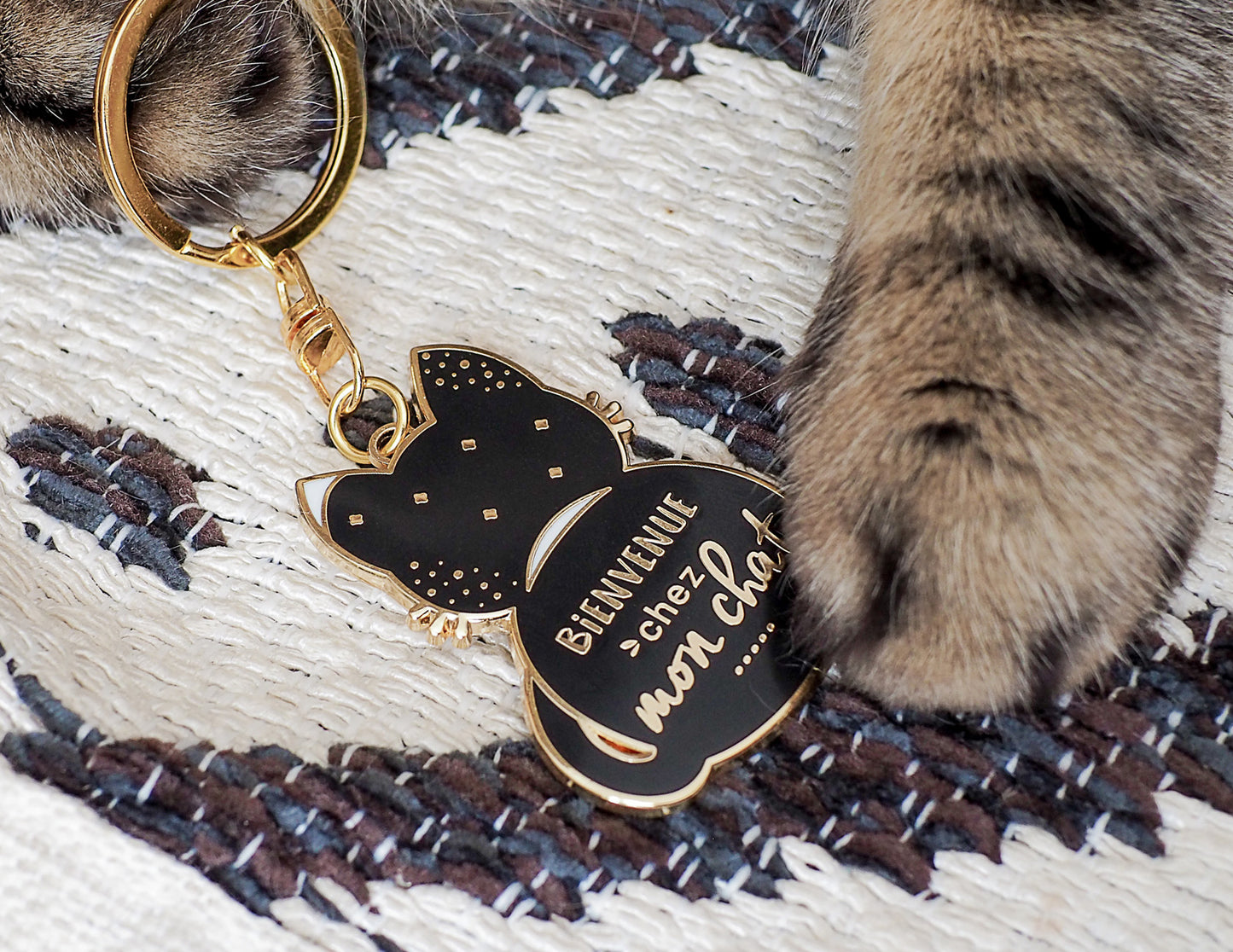 Porte-clés - Chat - Bienvenue chez mon chat