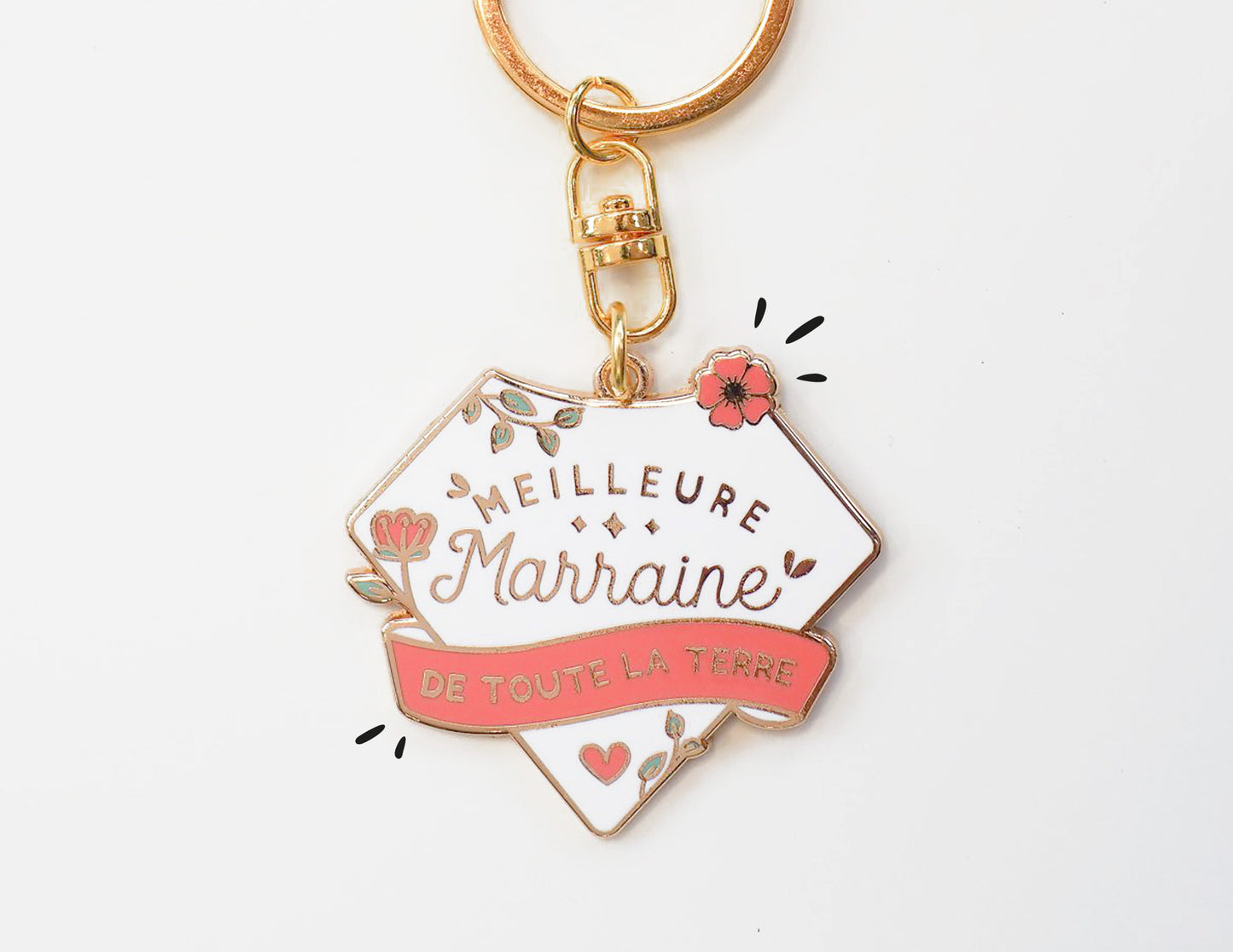Porte-clés - Meilleure marraine de toute la terre - Manahia