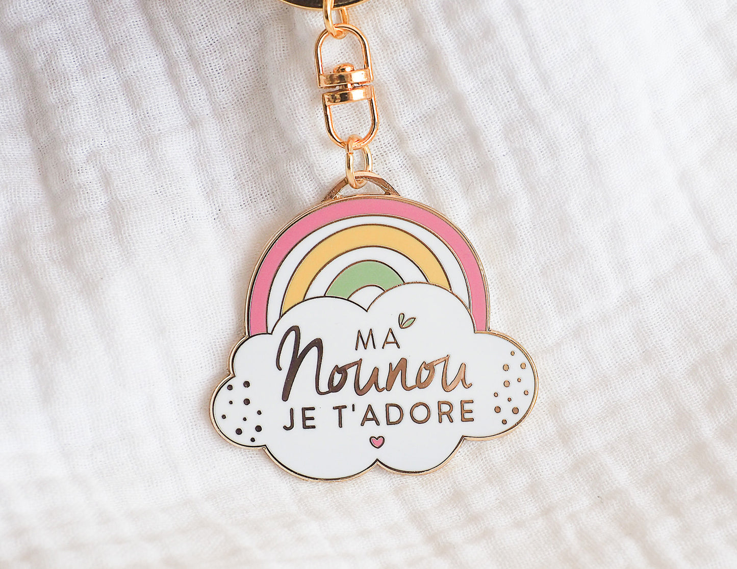 Porte-clés - nounou - Ma nounou je t'adore - Manahia