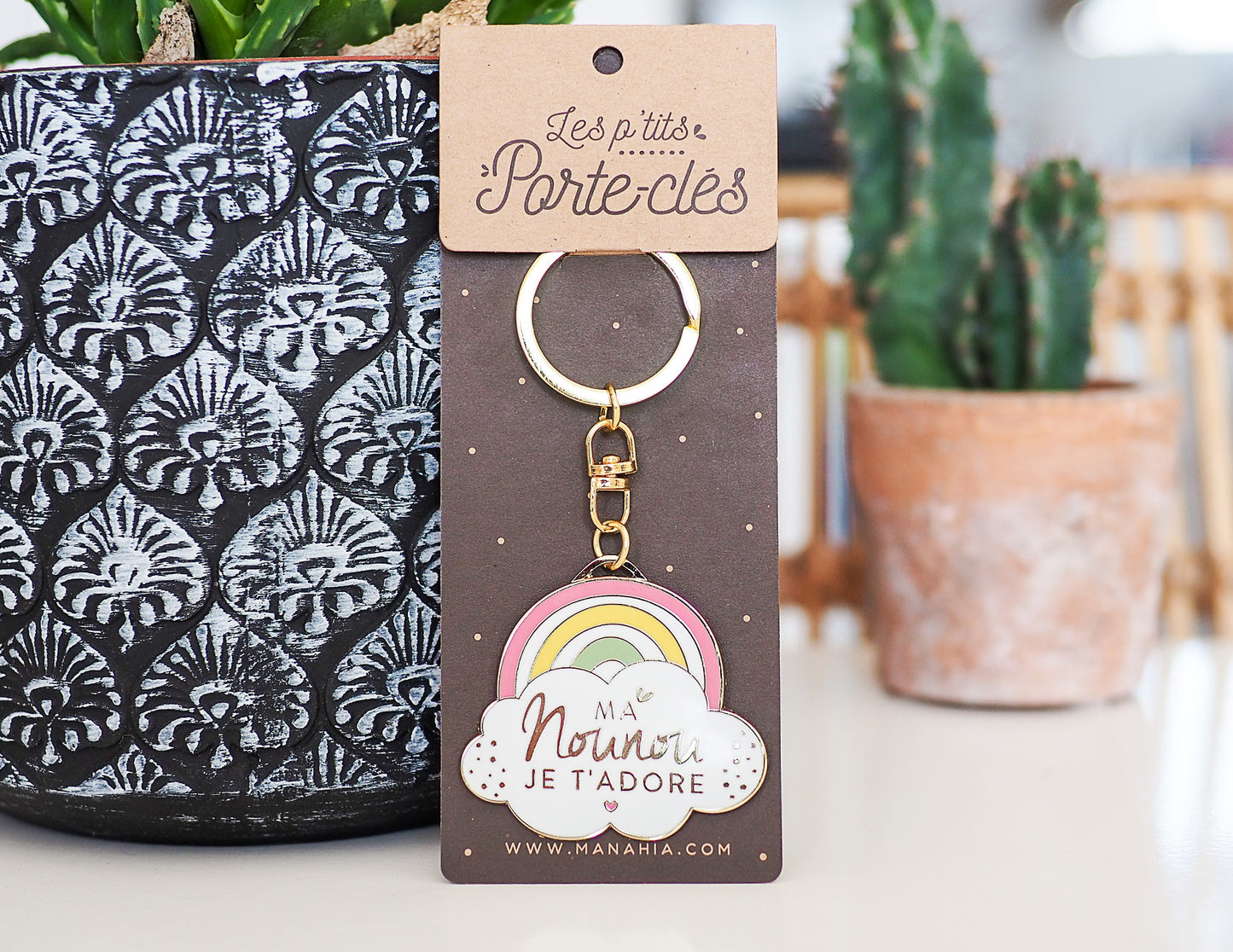 Porte-clés - nounou - Ma nounou je t'adore - Manahia