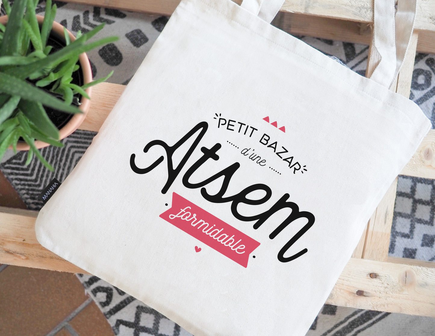 Totebag - Petit bazar d'une atsem formidable