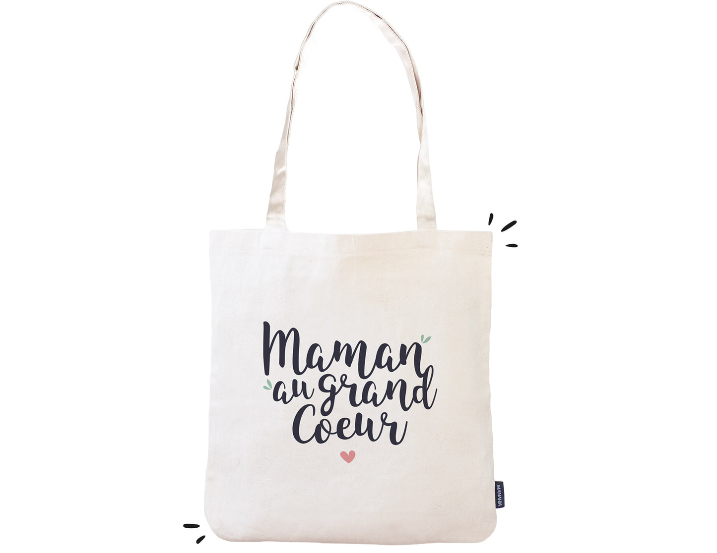 Totebag - Maman au grand cœur - Manahia