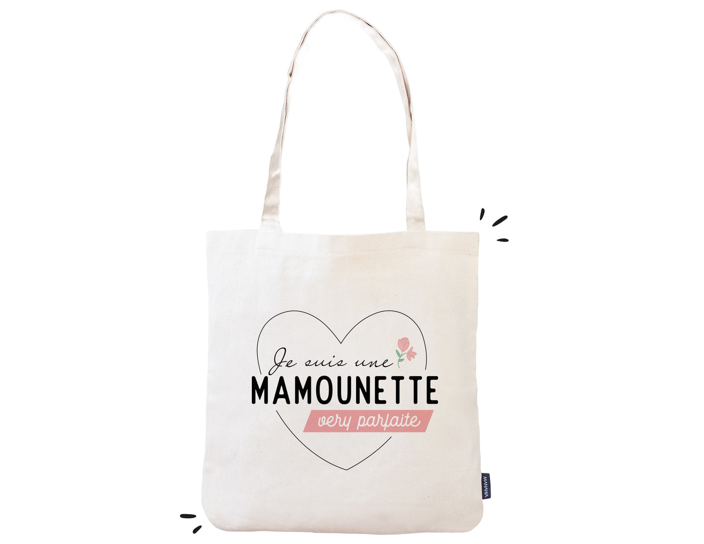 Totebag - Je suis une mamounette very parfaite - Manahia