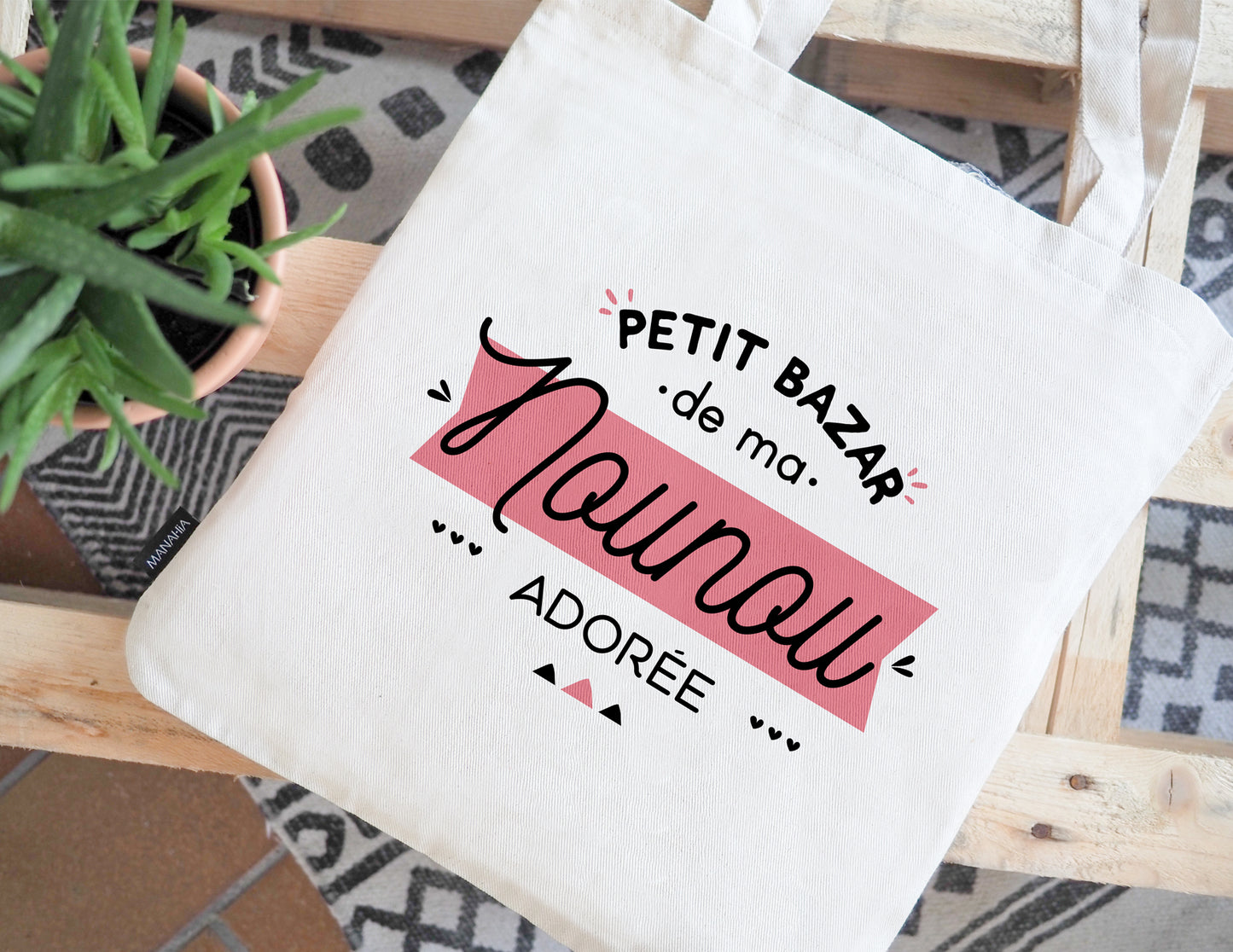 Totebag - Petit bazar de ma nounou adorée