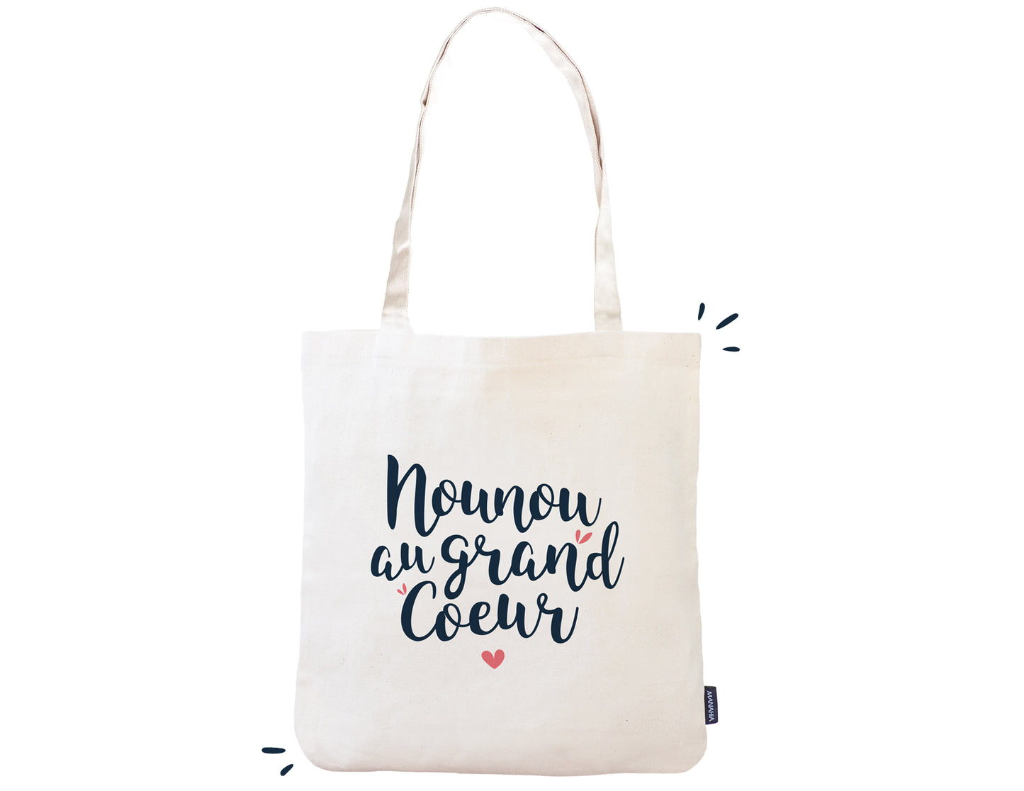 Totebag - Nounou au grand cœur - Manahia