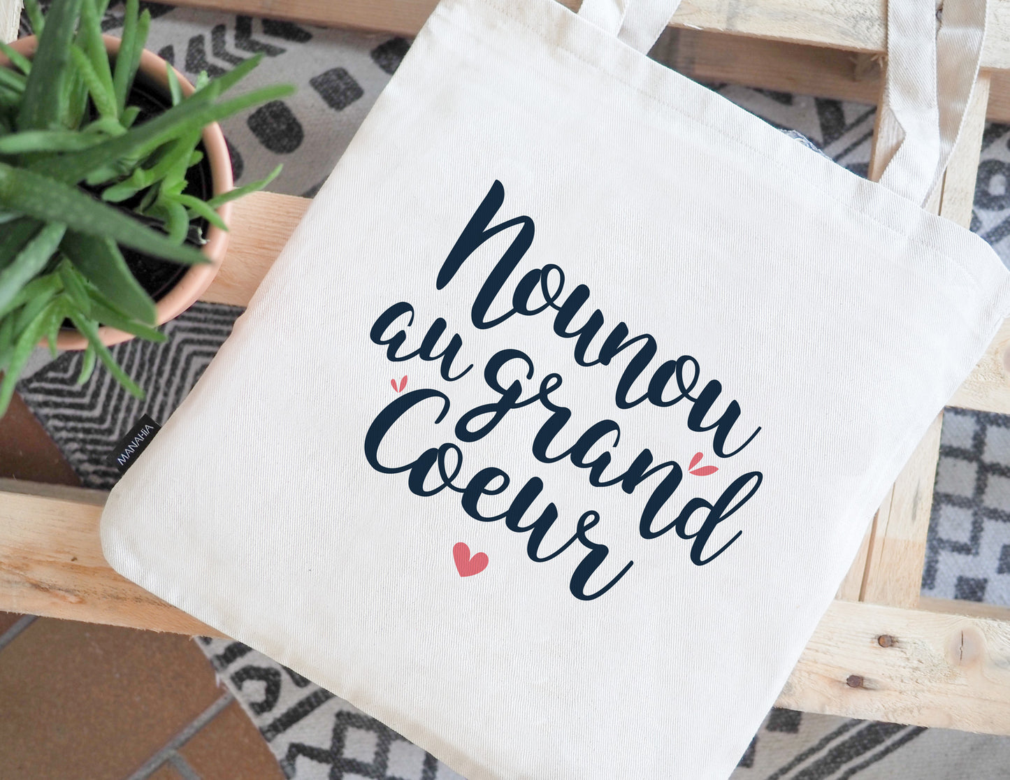 Totebag - Nounou au grand cœur