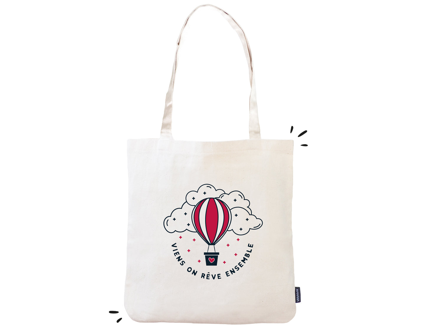 Totebag - Viens on rêve ensemble - Manahia